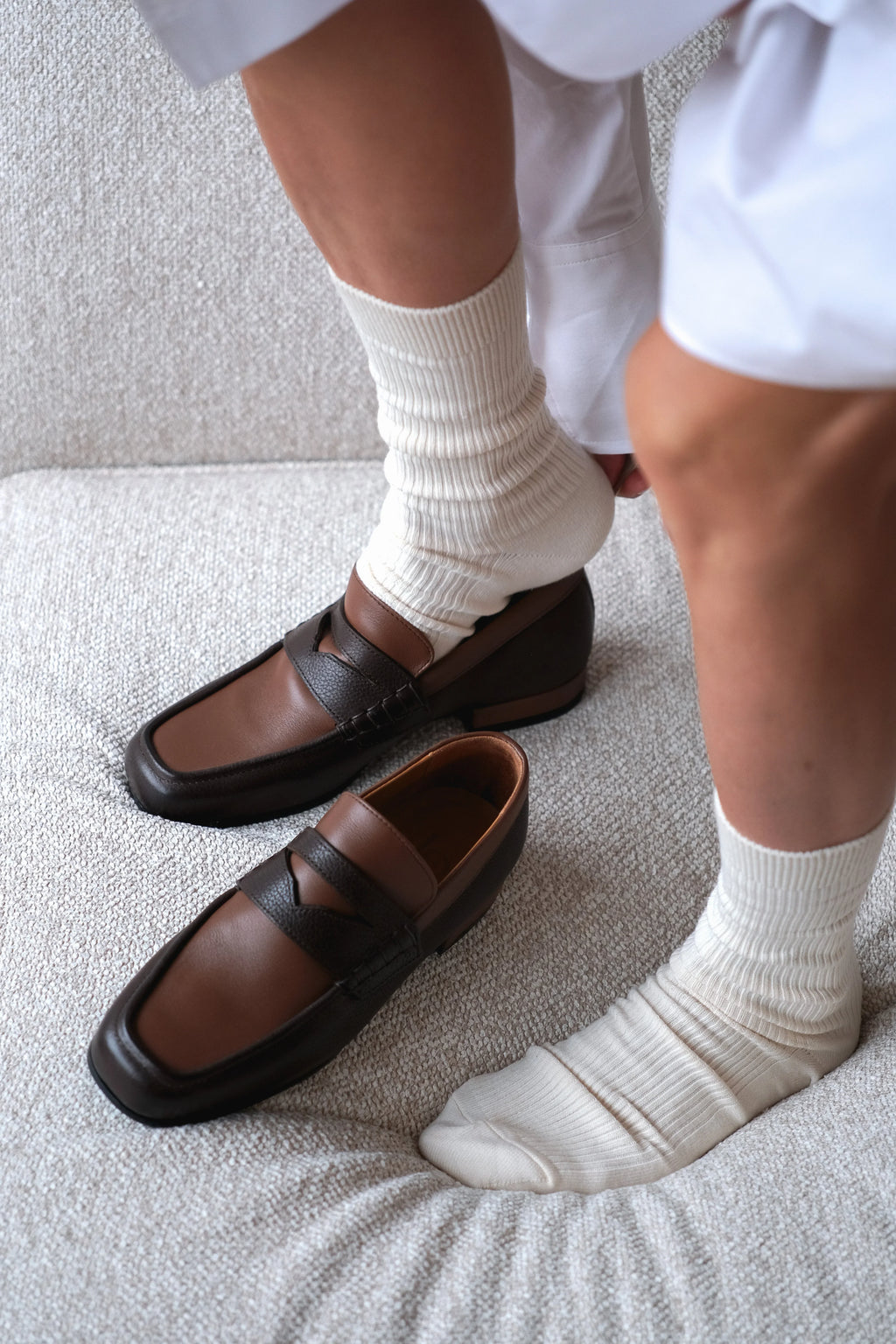 Mocassin Othilie Bicolore - Léopoldine de Galzain