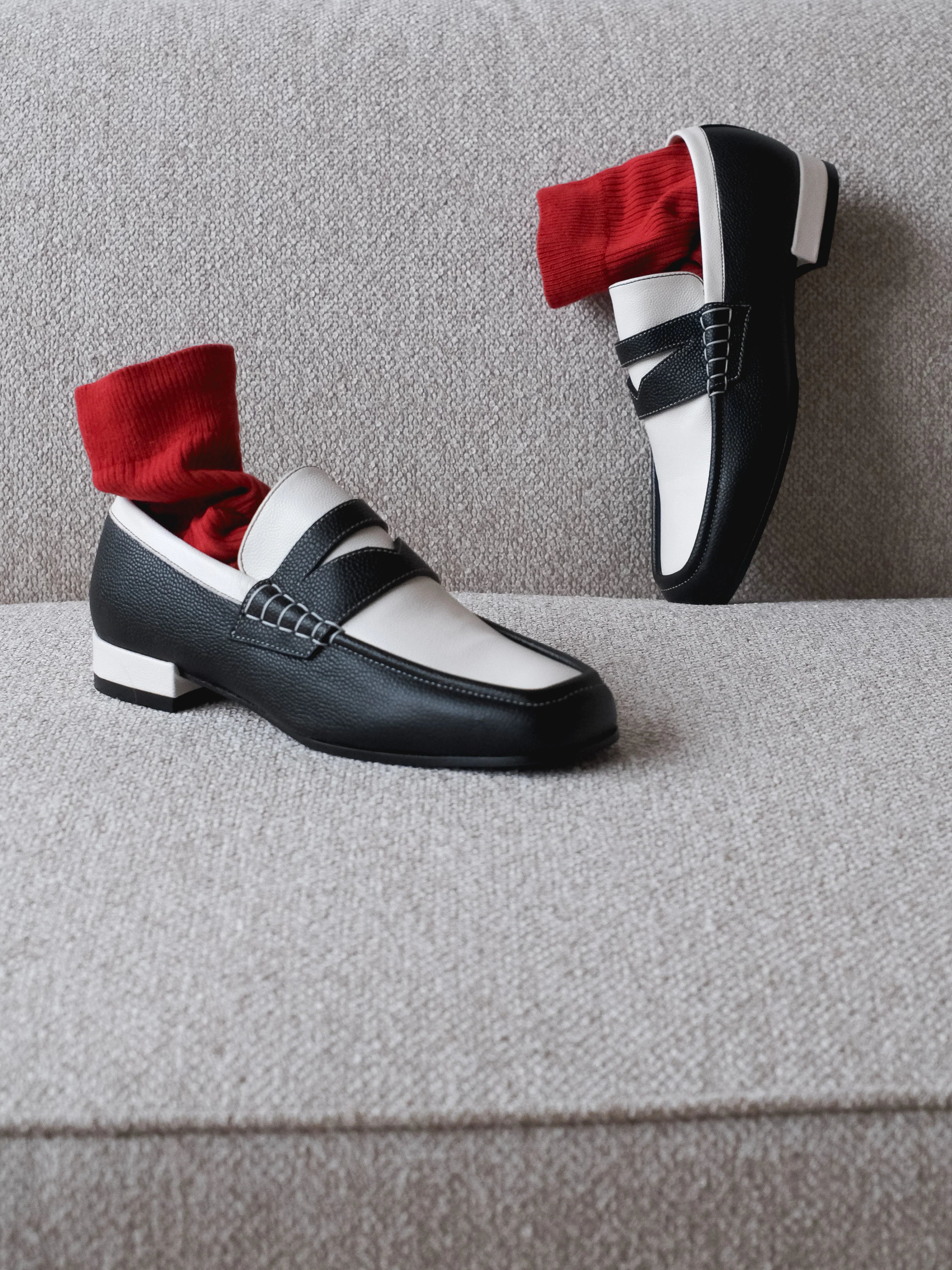 Mocassin Othilie Bicolore - Léopoldine de Galzain