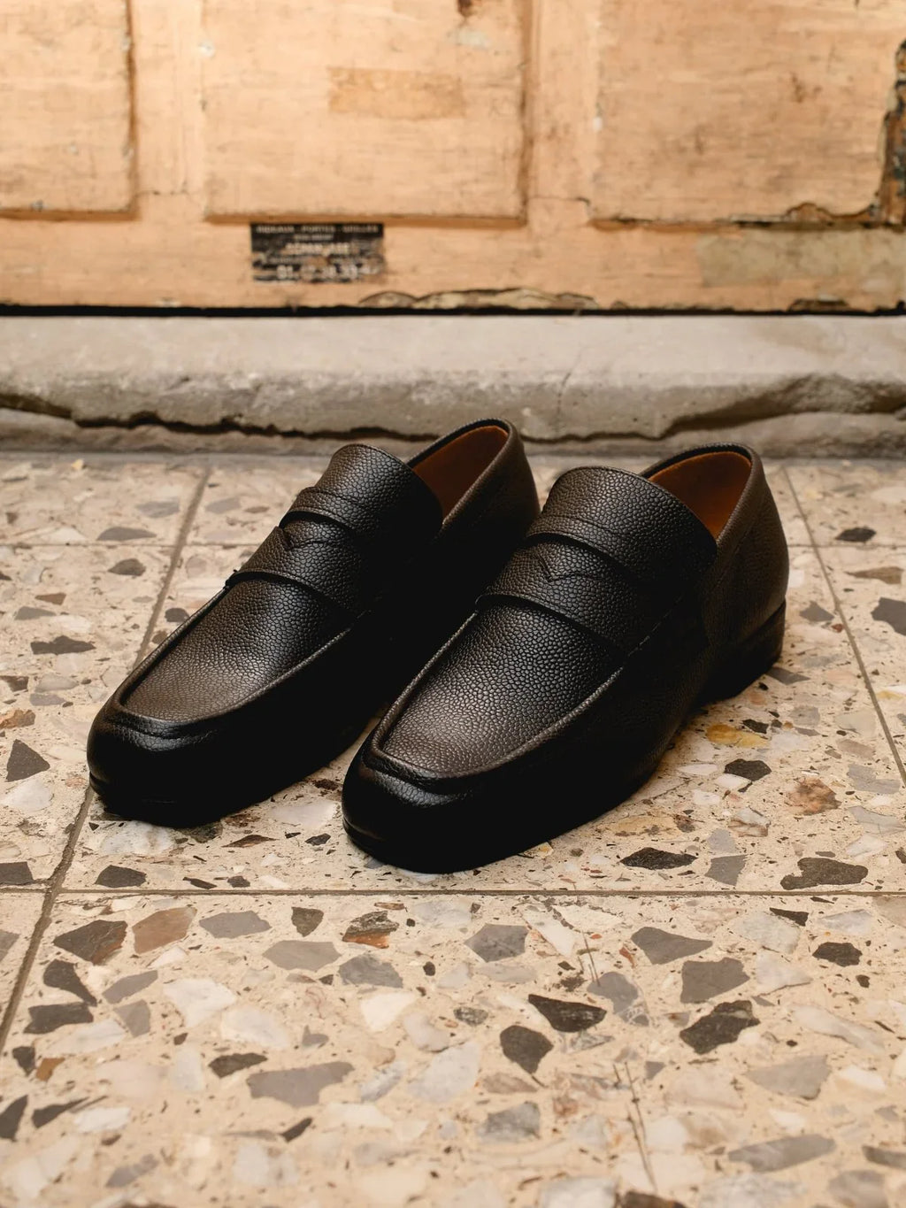 Mocassin Othilie Black - Léopoldine de Galzain